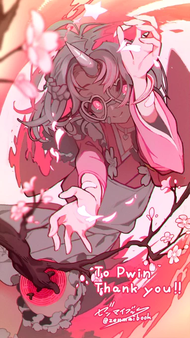 Skebで描かせていただきました。悪魔の女の子ということなのですが、切断されたような左足から木が生えているデザインがとても素敵で非常に好みでした。今回は年輪みたいに描かせていただいたのですが、切断面がどうなっているのか好奇心が刺激されますね。リクエストありがとうございました。 
