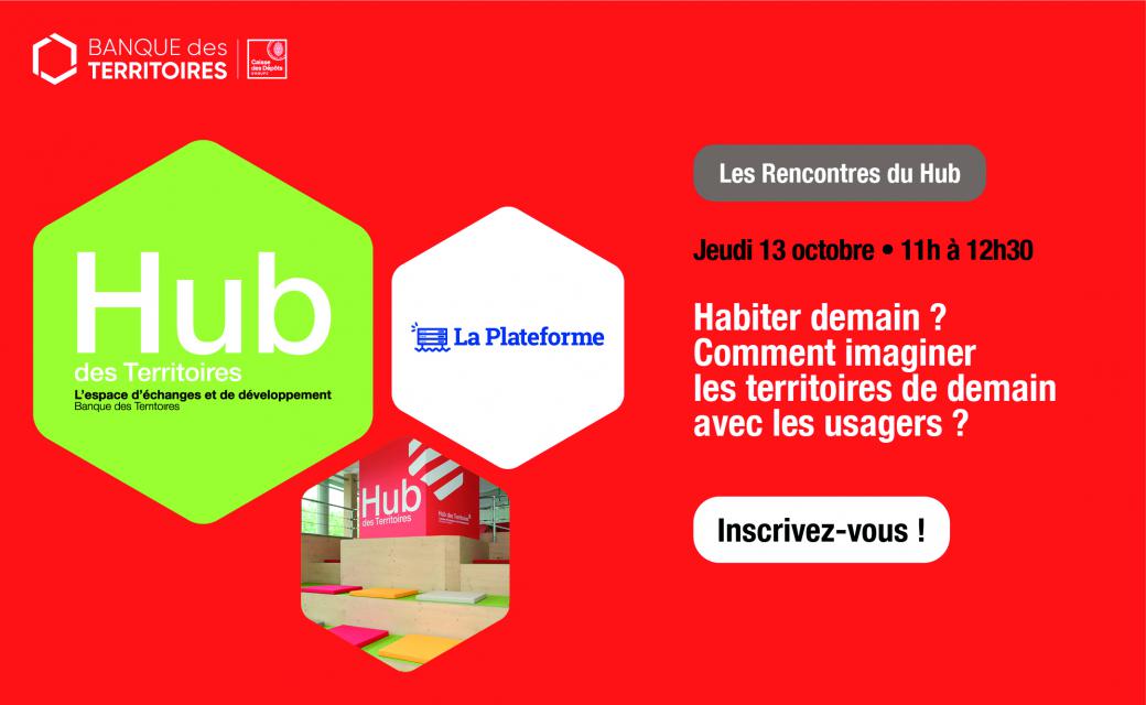 Habiter demain ? Comment imaginer les #territoires de demain avec les usagers ? 🔎
Ce sont les sujets qui seront abordés le 13 octobre de 11h00 à 12h30 au #HubDesTerritoires ! 📍
Inscriptions 👉 bit.ly/3E3BB7x