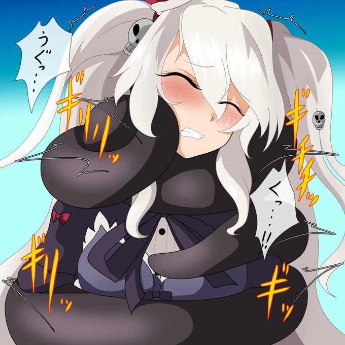 ワンドロ練習絵
バストアップでのワンドロ絞め絵
20分オーバー

触手の太さに悩んだ……こういう悩みでオーバーしてしまうパターンもあるのかぁ ('・ω|壁

千年戦争アイギスより「シビラ」
太い触手にガッチリと絡みつかれて締め上げられていく……

#首絞め #リョナ 