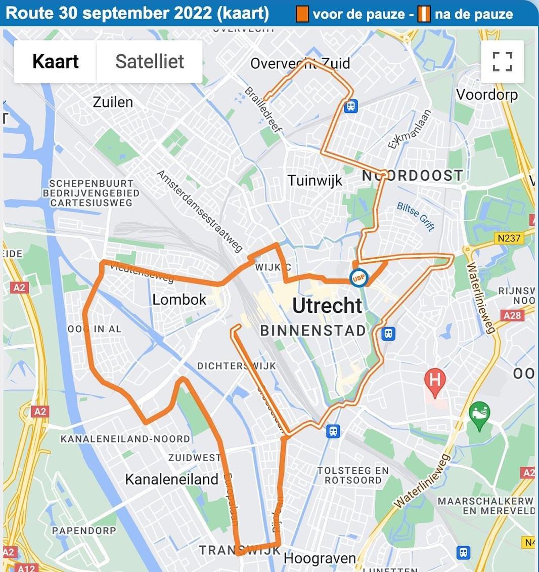uskateparade's tweet photo. De route van de ‘white skate’! Geen high-fives ✋na 22 km maar een eindfeest bij @oproercafe. Je rolt zo naar binnen op je skates 🕺 💃 

Tot morgen voor de finale van het seizoen! 🎉 https://t.co/9jruW3RqbU