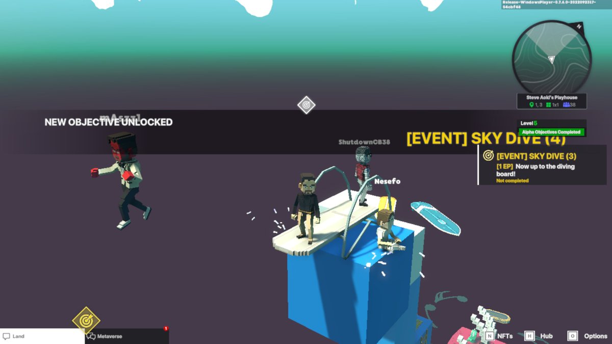 MintShoebox's tweet photo. @TheSandboxGame @steveaoki I just participated in the #SandboxAlphaS3Giveaway for a chance to win 500 SAND! Found the high diving board in @steveaoki's Playhouse, check out my screenshot below!
👇 https://t.co/XXcsLWlgKE
