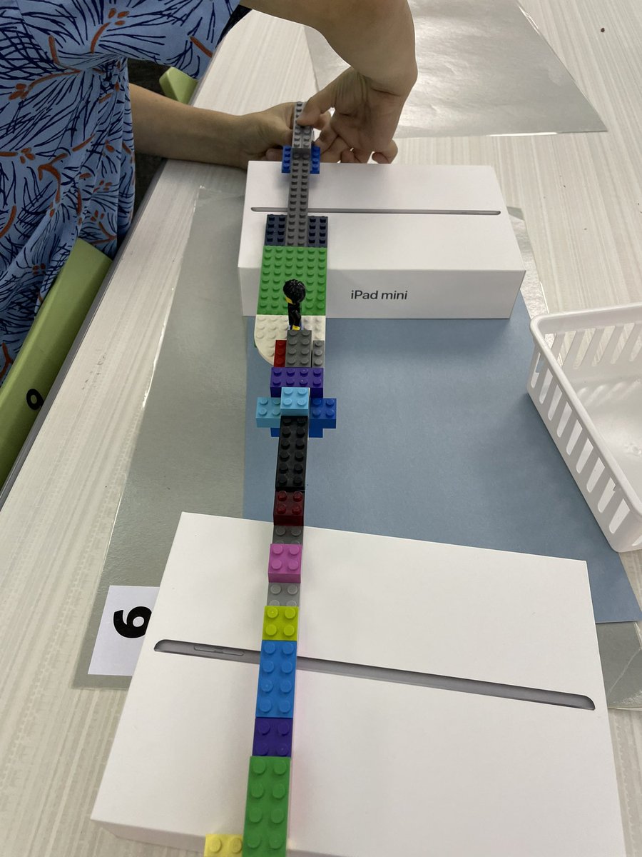 sbutleross's tweet photo. Lego building bridge challenge inspired after reading Iggy Peck Architect @andreabeaty @ParkGlenES @KellerISD #kellerlibraries @KellerLibraries https://t.co/AFxYYqq6av