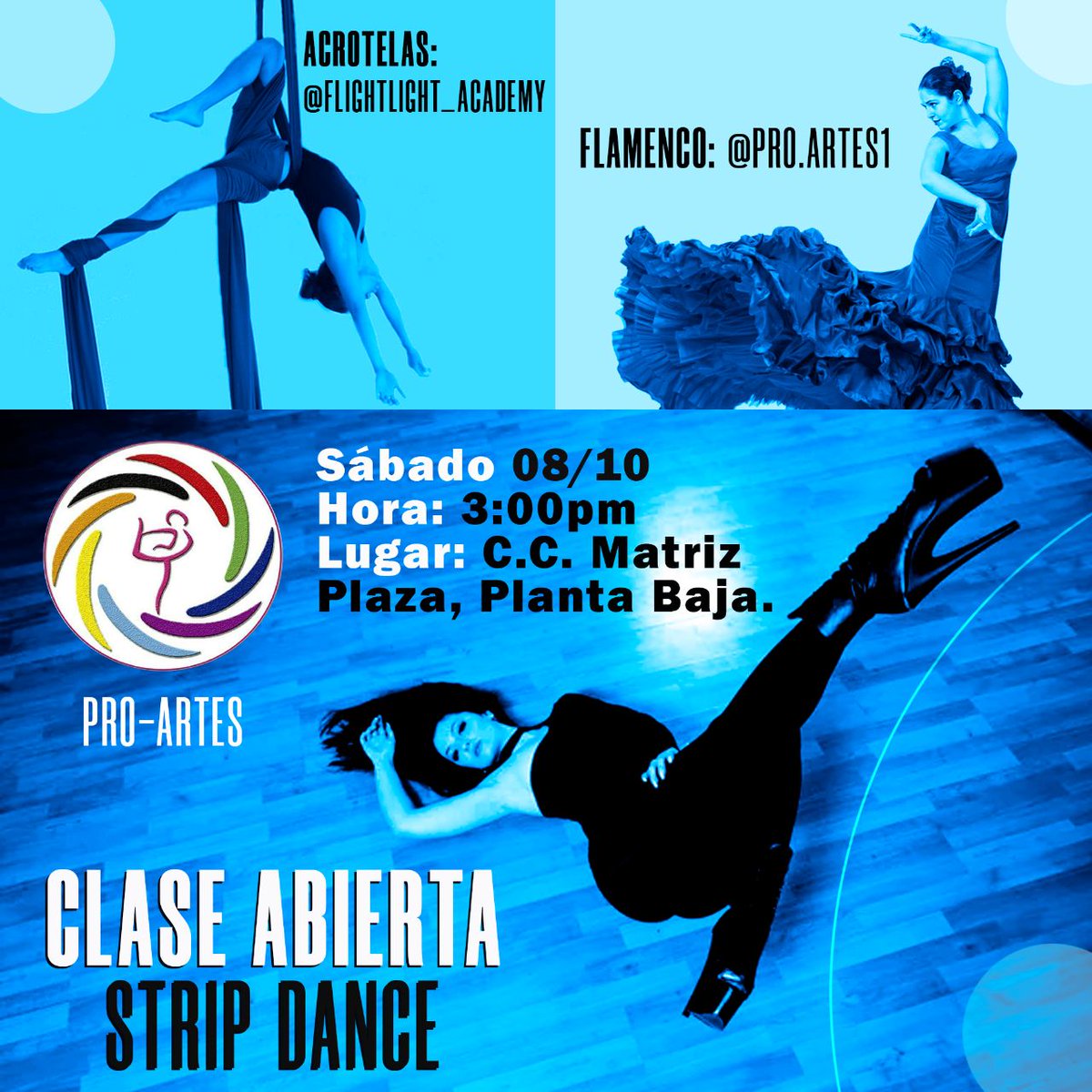 ProArtes3's tweet image. #Ejido #Mérida #Venezuela #Artes #Baile #Música #Aprende #Cultura 

Contactos 📲

(0424) 7699530
(0424) 7140942
