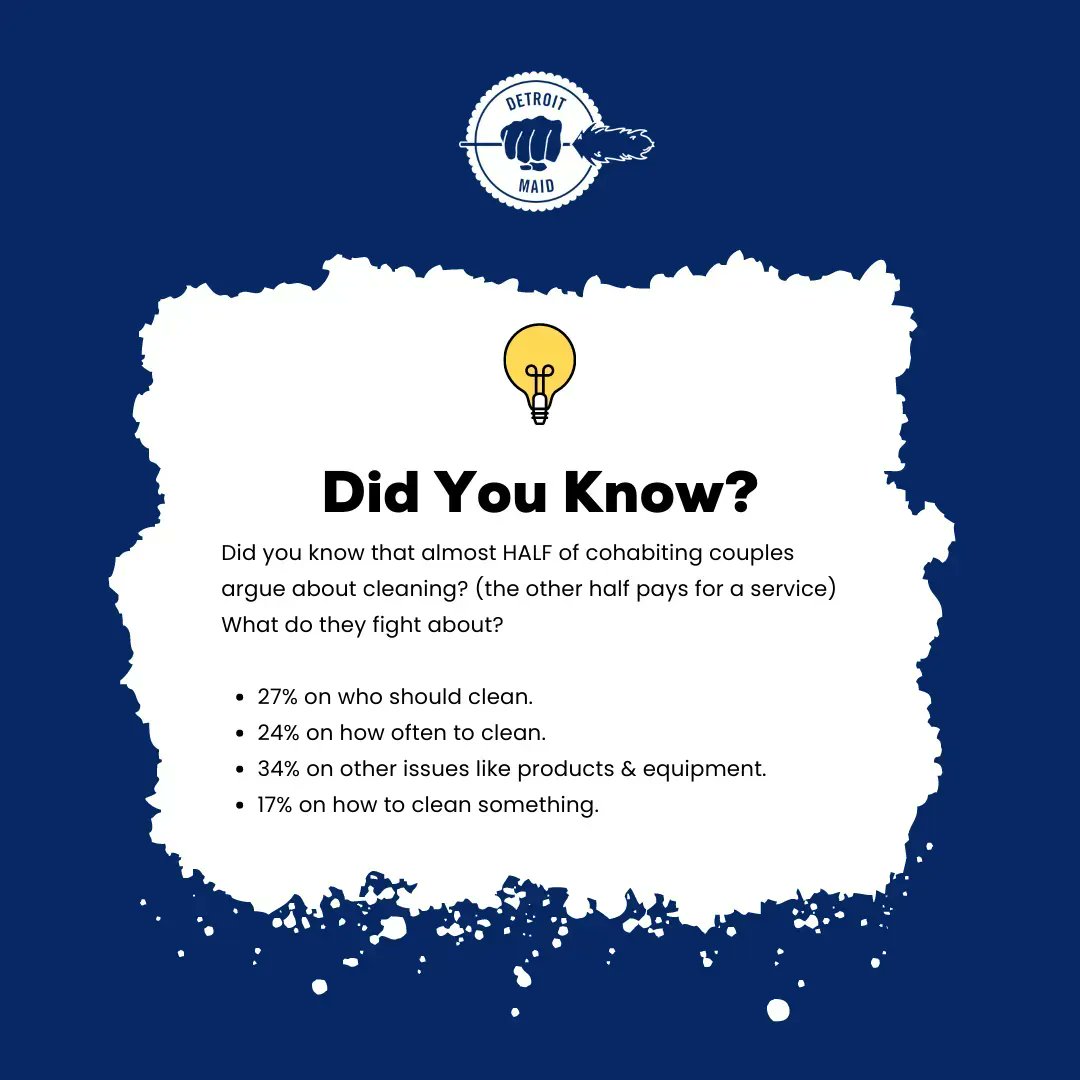 DetroitMaid's tweet image. Arguing about cleaning? 🙄 Save yourself the stress! 💆🏾 Book your #DetroitMaid appointment here buff.ly/3y2dSk1! 

#cleaninghacks #hacks #cleaningtips #tips #cleaningservice #housecleaning #homecleaning #cleaningservicenearme #cleanbreak #cleaningapp #mobilecleaningapp