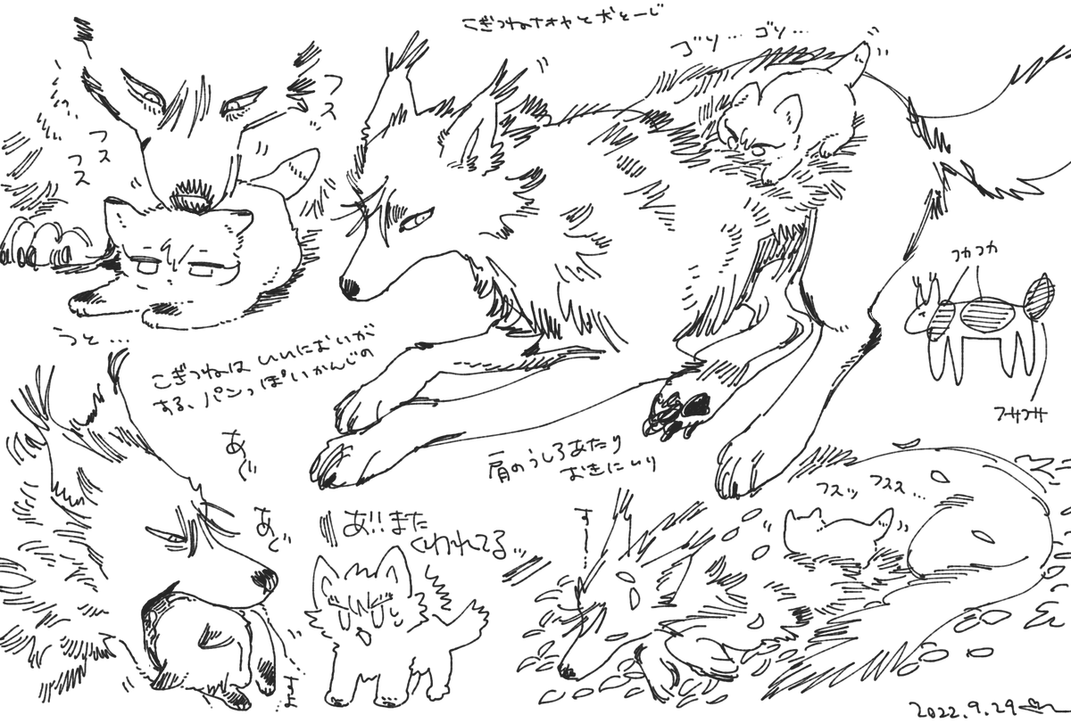 獣化らくがき 