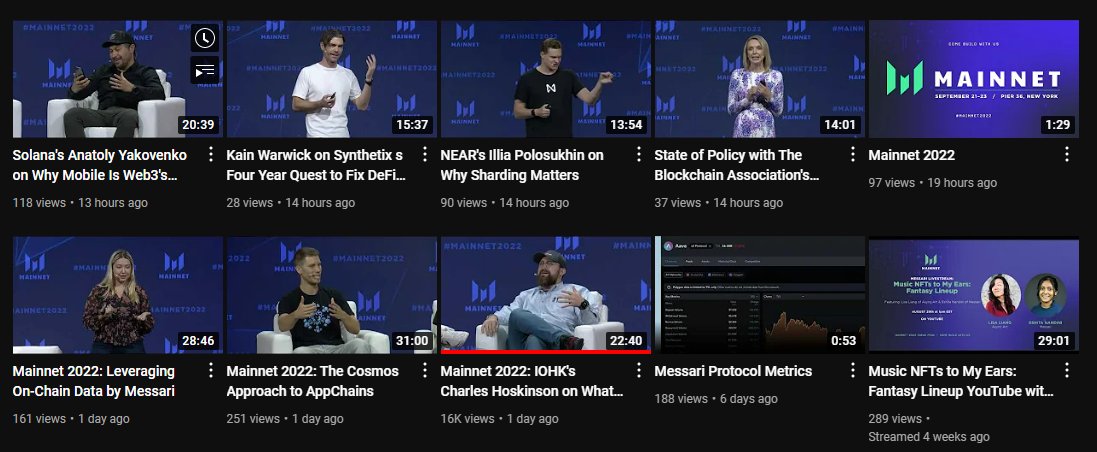 garrygolden's tweet image. Is someone at @MessariCrypto communicating to Ryan the massive discrepancy on views from #mainnet2022. The Cardano interview has 16,000 views. Most are below 100. The interview confirmed how poorly informed Messari is about Cardano. View count shows how Cardano Community shows up