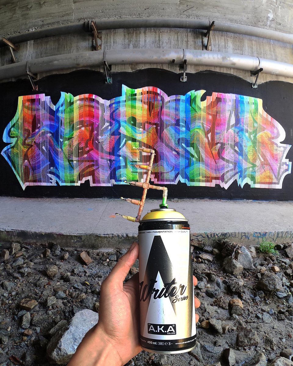 ResaksGraffiti's tweet photo. ⚡ Testing 5 Needle Cap Adapter For Spray Paint ⚡ [ Fadebomb Graffiti Tool ]
.
.
¿ Cual os gusta más 1 o 2 ? Dejádmelo en los comentarios ⬇
#graffitibombing #thrownupsallday #artporn #urbanwalls #graffitiart #resacs #spraypaint #testinggraffiti #spraycap #throwup #akacolors https://t.co/gwyXuRDp64