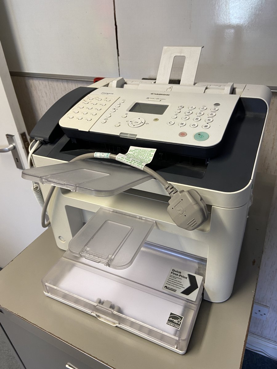 The inevitable modernisation of our business marches on as our fax machine is sadly no more.

Some events deserve to be marked, so we thought we'd take this moment to commemorate the fax machine for its decades of service. A sad day.

#RIP #faxmachine #itwasacceptableinthe80s