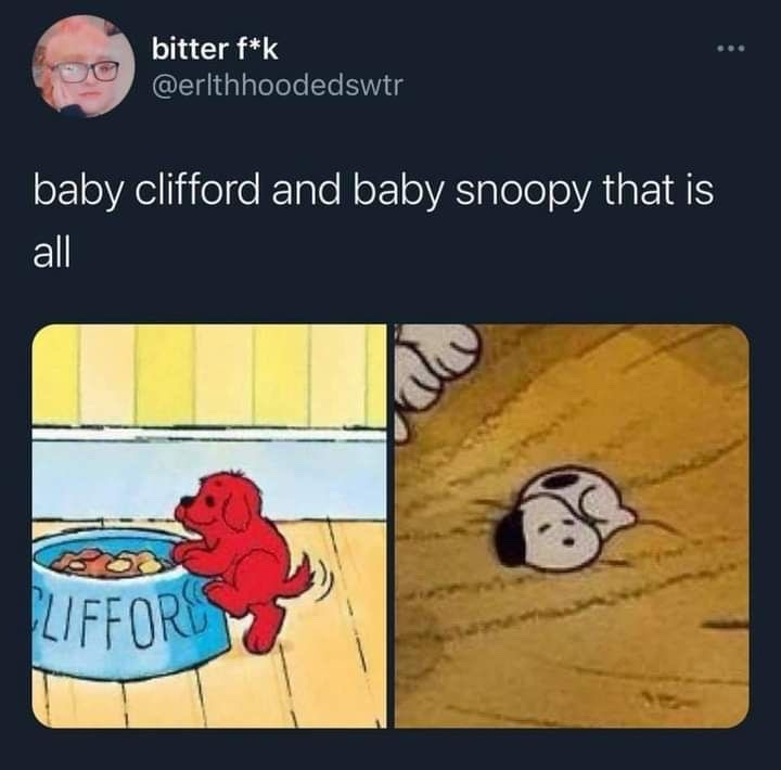 Z3N_MH's tweet photo. #SNOOPY #clifford https://t.co/C3DRAJAcHG