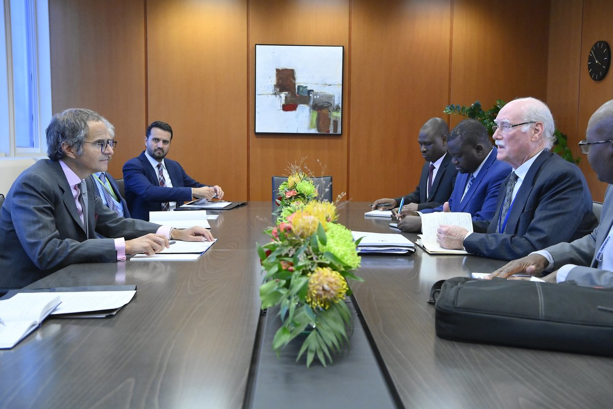 Rafael Mariano Grossi (@rafaelmgrossi) on Twitter photo .<a href="/IAEAorg/">IAEA - International Atomic Energy Agency ⚛️</a> has solid cooperation with #Zimbabwe on agriculture, nuclear medicine, radiotherapy, and water resources management. Ambassador Comberbach shared the needs of 🇿🇼 in nuclear medicine and training, and we will support them. #IAEAGC .<a href="/IAEAorg/">IAEA - International Atomic Energy Agency ⚛️</a> has solid cooperation with #Zimbabwe on agriculture, nuclear medicine, radiotherapy, and water resources management. Ambassador Comberbach shared the needs of 🇿🇼 in nuclear medicine and training, and we will support them. #IAEAGC