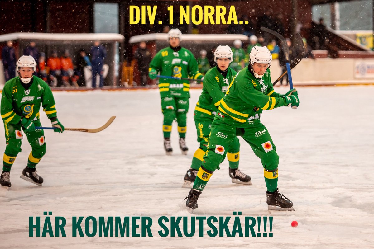 Det blir ”ettan” i vinter!💚💛 

Nu står det klart att Skutskärs IF tar över Söråkers plats i herrarnas Divison 1 Norra efter att Söråker tvingats dra sig ur till följd av spelarbrist. 

Läs mer på instagram eller facebook.