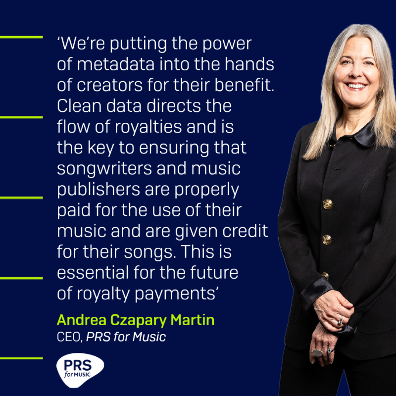 PRSforMusic's tweet photo. PRS for Music announces launch of new online portal providing unprecedented access to songwriter credits and industry identifiers. For the first time, metadata attributed to over 2 million works will be published, with plans to release millions more, over the following 12 months.