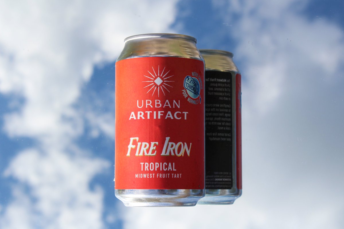 UrbanArtifact's tweet photo. Extra Thick Fruit Tarts are back! First up is Fire Iron, our Tropical Midwest Fruit Tart now even thicker and more velvety. Available now exclusively in our taproom and on our online store!

#fireiron #extrathick #thicc #tropical #fruit #urbanartifact https://t.co/8A9Gu9RYD0