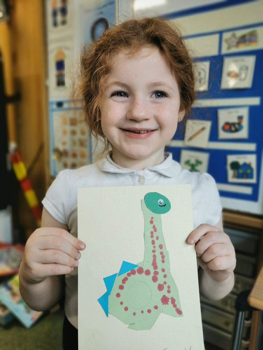 MrsMcKailSTN's tweet photo. P1M loved transforming their 'd' letters into dotty dinosaurs today. They were very proud of their end result. https://t.co/l7kxrwbOSX