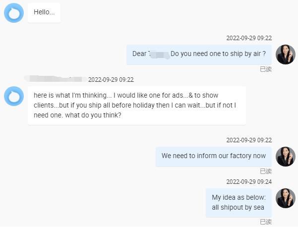 < To have a stable cooperative relationship, concern what your customers concern >

Since I am as the sales, the most perfect thing is to be able to walk and fight side by side with customers.