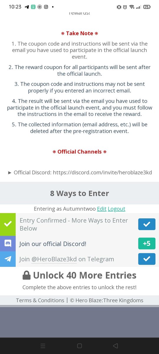 Autumntwoo's tweet photo. @CryptoBrace @HeroBlaze3kd I alreadh participated and I am so excited! Try this as well, guys! https://t.co/GHe6aDwX3d