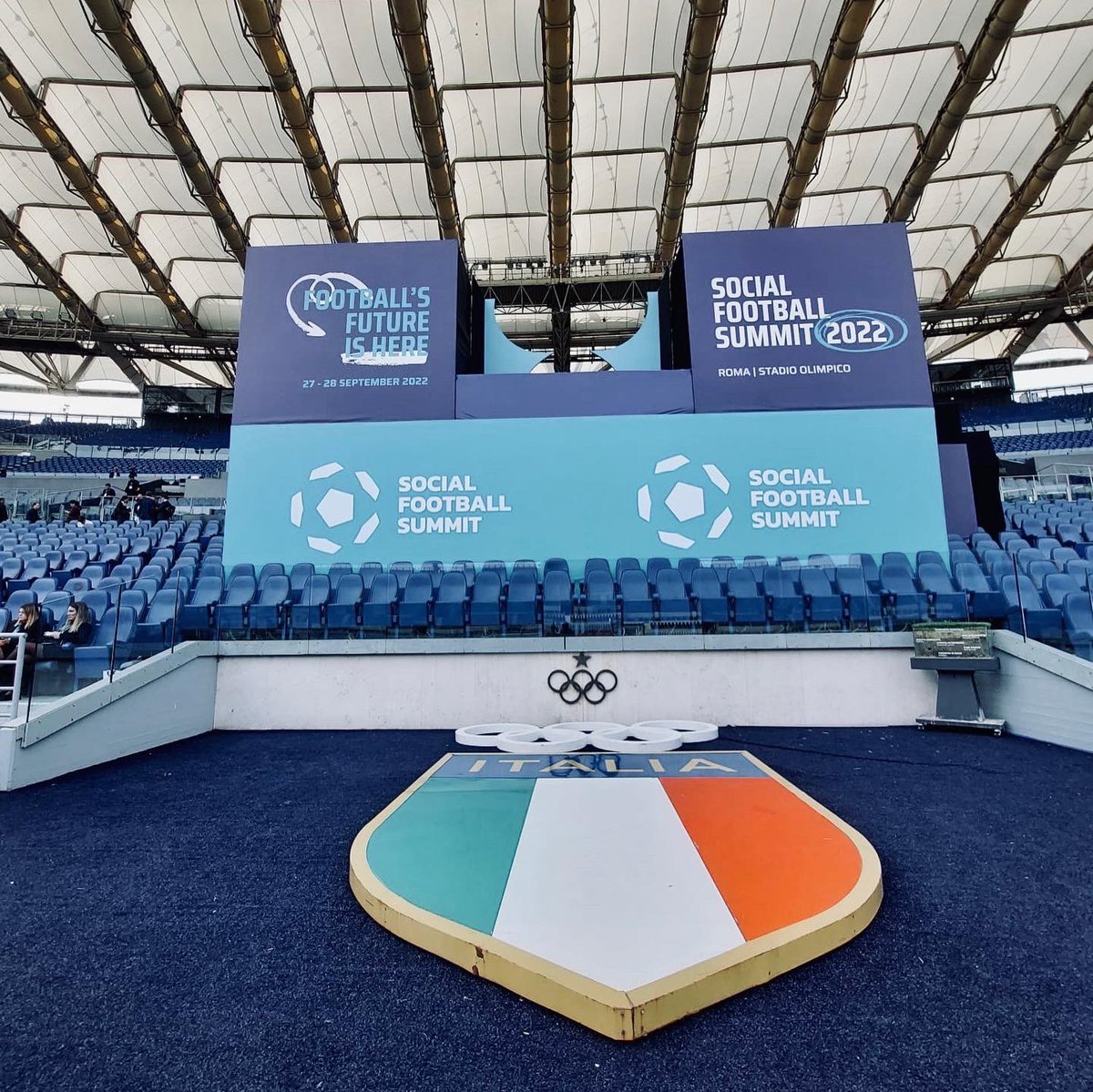 DaChainOfficial's tweet photo. Here’s our Team attending the @SF_Summit in Rome, the international Event dedicated to the Football Industry, which focus on #Innovation, #Technology and #Metaverse. 

#socialfootballsummit #nftproject #blockchains #SFS22 #vision #nftitalia #Web3 https://t.co/eipmPjp96e