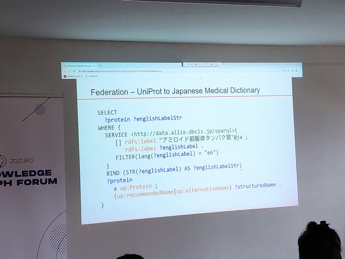 Federated SPARQL query for translations of protein names? What?

🤯

#KnowledgeGraphForum
#FederatedQuery