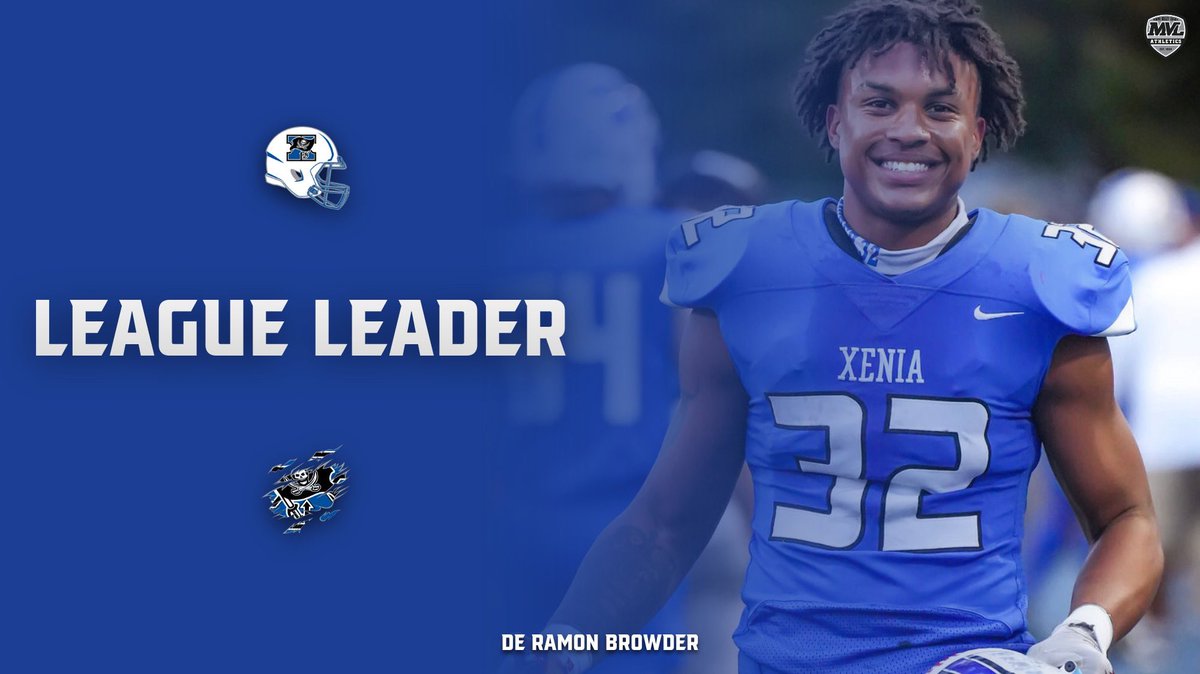 XeniaAthletics's tweet photo. Senior OLB Ramon Browder currently is tied for the @MVLathletics lead in sacks with 4! @xeniabucsfb @XeniaSchools https://t.co/foHQMzGorw