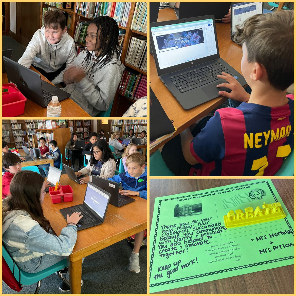 6th grade students continue creating digital portfolios for all content areas with the help of <a href="/DiGENLTech/">Dr. Katie DiGregorio</a> <a href="/djperlow/">Dara perlow</a> and student leadership! #ramculture🖤💛<a href="/WHGWashington/">WHGW</a> @WhufsdD <a href="/WhufsdRams/">Ram Pride</a> <a href="/WHRamTech/">West Hempstead Instructional Technology</a>
