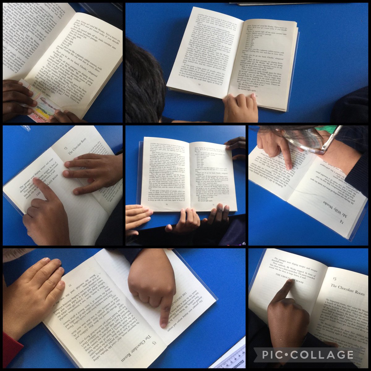 EPSMrsSpence's tweet photo. In #DestinationReader the children are reading Charlie and the Chocolate Factory. We are really enjoying the story. Please listen to your child read each night, we are sure you’ll be impressed with their reading skills! @Eastfield_EN3 @Ivy_Trust @hussain_roksana @EPSMissMannion https://t.co/n2xdowVVGd