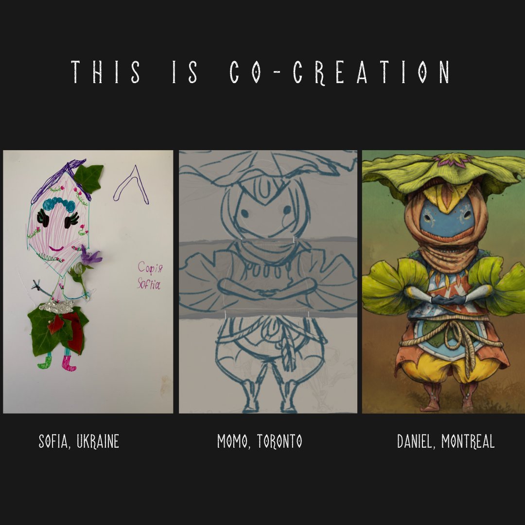 The beginning of every artistic creation is always a special process, here is our story.

We hosted an art workshop with children who had recently fled Ukraine in collaboration with ARTHELPS. Our two concept artists were inspired by their sketches.