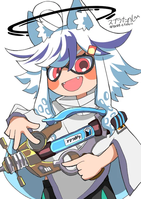 スプラトゥーンが楽しいうちの子の絵 