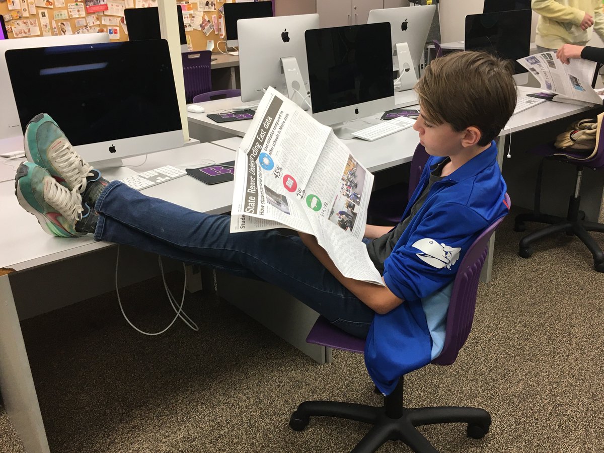 Check out the first issue of the newspaper in you classes today!
#bpsne #chieftainnaition
<a href="/ChieftainNation/">Bellevue East</a>