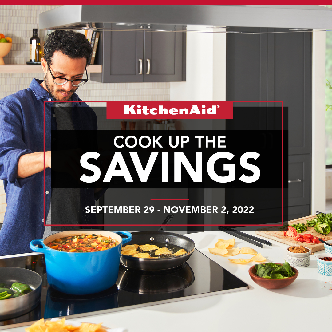 ArvaAppliances's tweet photo. The KitchenAid Cook Up the Savings Event is on now until November 2nd, 2022. Save up to $500 when you bundle up your kitchen appliances. Call us or come in today for more details! #kitchenaid #cookupthesavingsevent #saveupto500 #greatsavings #appliances #arva #shoplocal #ldnont https://t.co/SXcMiLNN5K