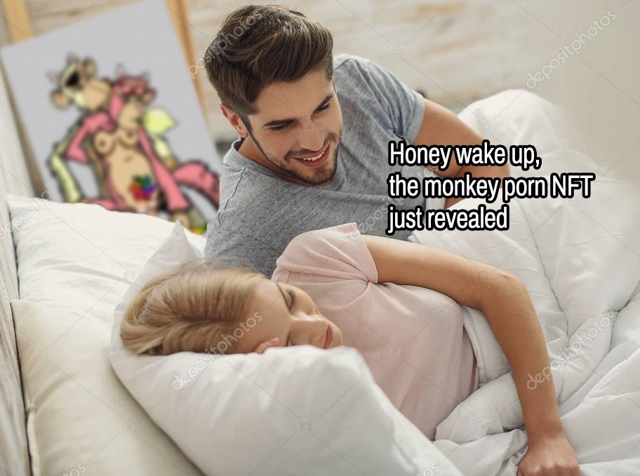 rule0x22_nft's tweet photo. Announcing the reveal of #ApesGoneWild metadata!  Anyone else still have morning wood when they got out of bed today? https://t.co/DdzeR0uciA