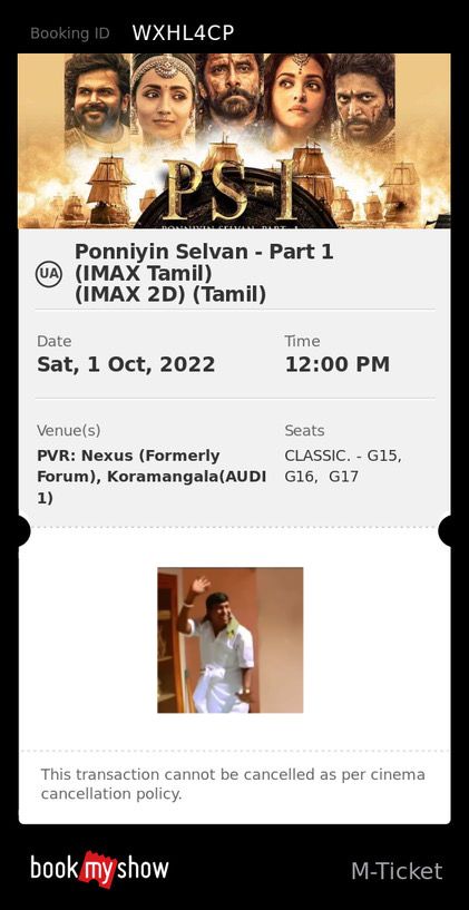 MelonMonnu's tweet photo. Waiting for PS-1
Very exciting...✨👯
#PonniyinSelvan1 #maniratnam #HistoricalFiction 
#NexusMallKoramangala #Imax
#pvrcinemas #Bangalore https://t.co/3mchlCoRnd