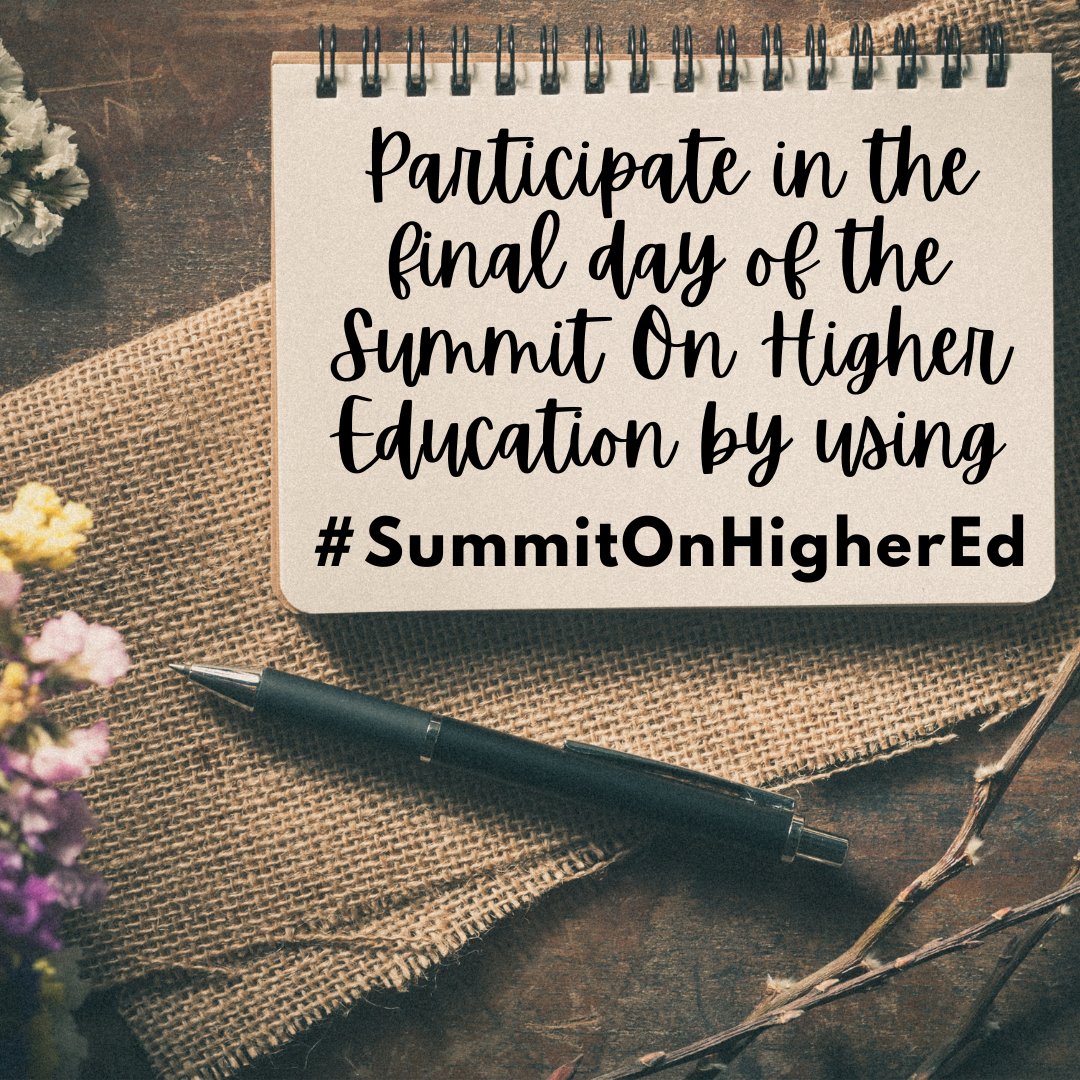 Kicking off the final day of the Summit on Higher Education! 

CAHIIM has another day packed with content for you to bring back to your classroom! 

Let us know your favorite presentation by using #SummitOnHigherEd on your social media platforms!