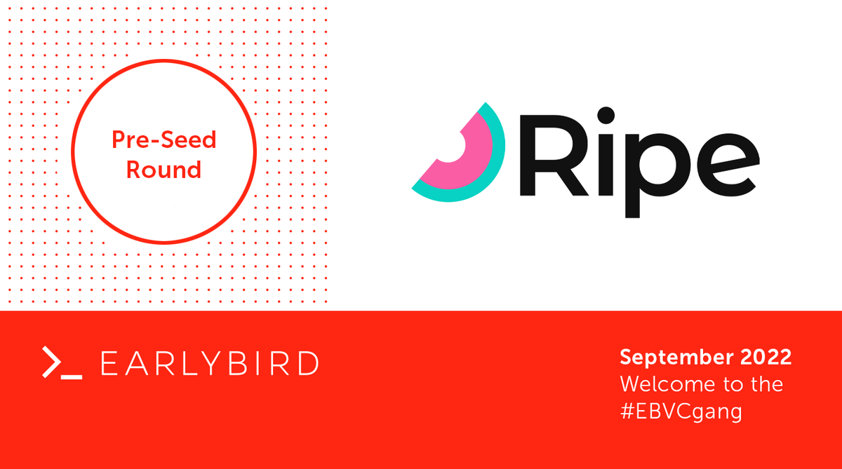 🍉Welcome @Ripeapp to #EBVCgang!

⚓︎ Congrats Stockholm founder team CEO Elin &amp; Jonatan on a Pre-seed round: Product-led sales platform lets SaaS companies monitor &amp; couple data sources to uncover + act on prioritized sales opps

<a href="/abracarioca/">Anna Heim</a> <a href="/TechCrunch/">TechCrunch</a> tcrn.ch/3ChntpI