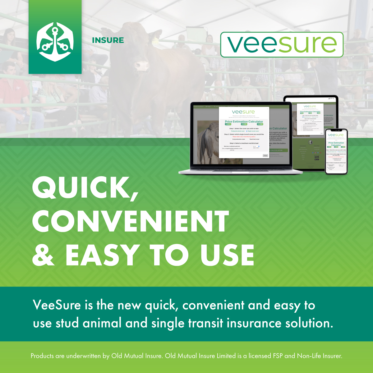 TeamSwiftVEE's tweet image. VeeSure is the new quick, convenient and easy to use stud animal and single transit insurance solution, brought to you by SwiftVEE and @OldMutualInsure.

Read more at: swiftvee.com/veesure_info

#SwiftVEE #Animalinsurance #VeeSure