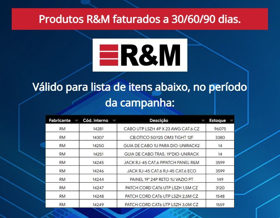 GpCabling's tweet image. A Semana do Cliente na GP Cabling foi prorrogada até 07/10/2022. Aproveite!

Confira em mla.bs/693c2808

#gpcabling #cabeamentoestruturado #datacenter #fibraoptica #racks19" #certificadorderede #commscope #nexans #flukenetworks #brady #cisco #apcschneider #nobreak
