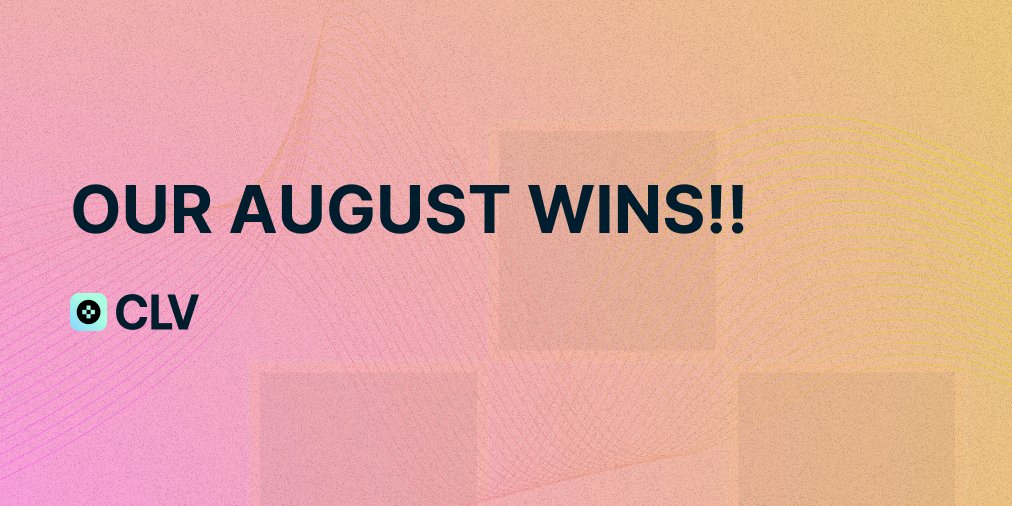 Lucent_Network's tweet photo. Our August wins!!

✔️We got verified on twitter
✔️CLV wallet is now live on TikTok
✔️CLV YouTube channel is live
✔️We had an impactful AMA in August
Stay tuned for September wins! 

#clv #clvwallet #cryptowallet https://t.co/lRSBADmFxE