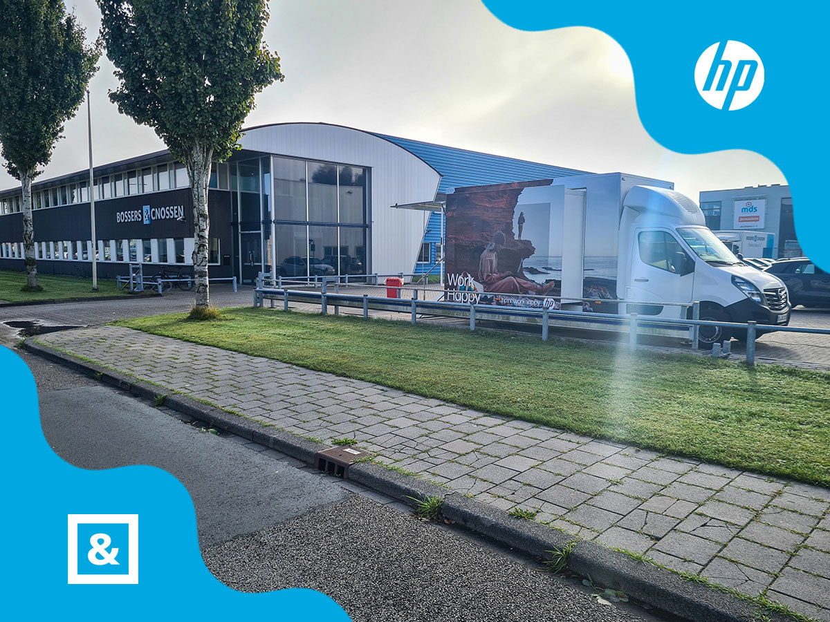 Gisteren bezoek van <a href="/HP/">HP</a> aan de Wasaweg! In de HP Happy CityVan konden een aantal klanten met <a href="/HP/">HP</a>  in gesprek over de thema's Data Driven Workspace, om beter inzicht te krijgen in de werplek, én End-Point Security. 🤩