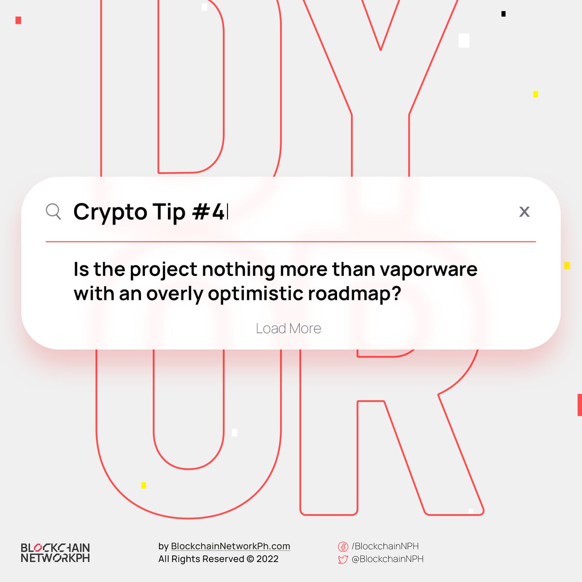 Connectweb3ph's tweet photo. π Crypto Tip #4
Are the project's goals overly optimistic and nothing more than vaporware? βπΌ
#DYOR #BNP #bnphupdate #investingtips #investing101 #CryptoPH
Here's how ππΌ https://t.co/ZBwRgkDfli