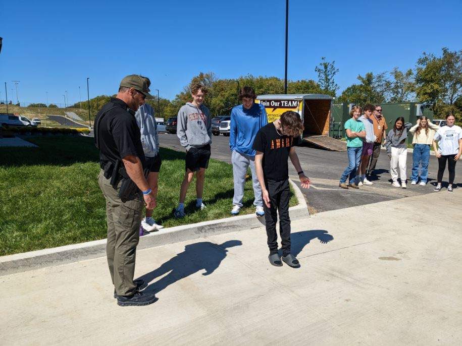Yesterday, Deputies from the Sumner County Sheriff's Office along with our SRO Michael Denning, put on a mini demonstration of the Fatal Vision Program.  This hands-on demonstration teaches Ss the dangers of impaired driving. <a href="/LCHSWolves/">Liberty Creek High School</a> <a href="/phillipholt/">Phillip Holt, Ed.D.</a> <a href="/emsstacey/">Stacey Cornette, Ph.D.</a> <a href="/SumnerCountyCTE/">Sumner County CTE</a>