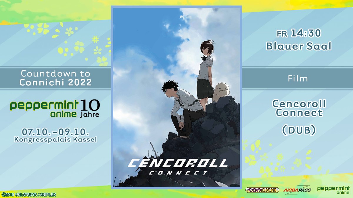 PepperAnime's tweet photo. #CencorollConnect bei der Connichi 2022 #CountdownToConnichi #10JahrePeppermint #AKIBAPASSFESTIVAL #anime #otaku# weeb #manga https://t.co/tgMVEtSYIA