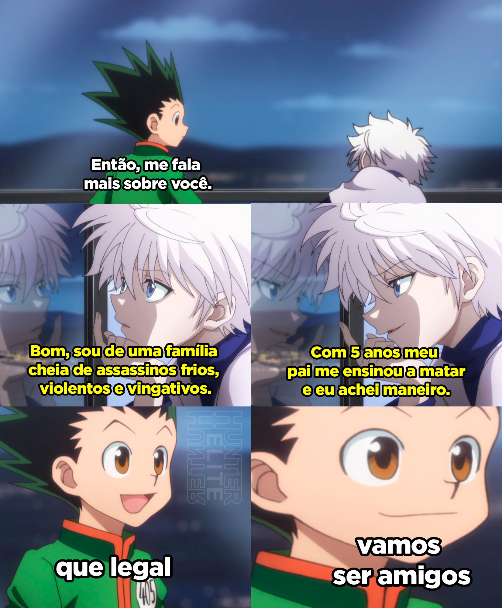 Elite Hunter x Hunter on X: Pra quem nunca viu Hunter x Hunter, a