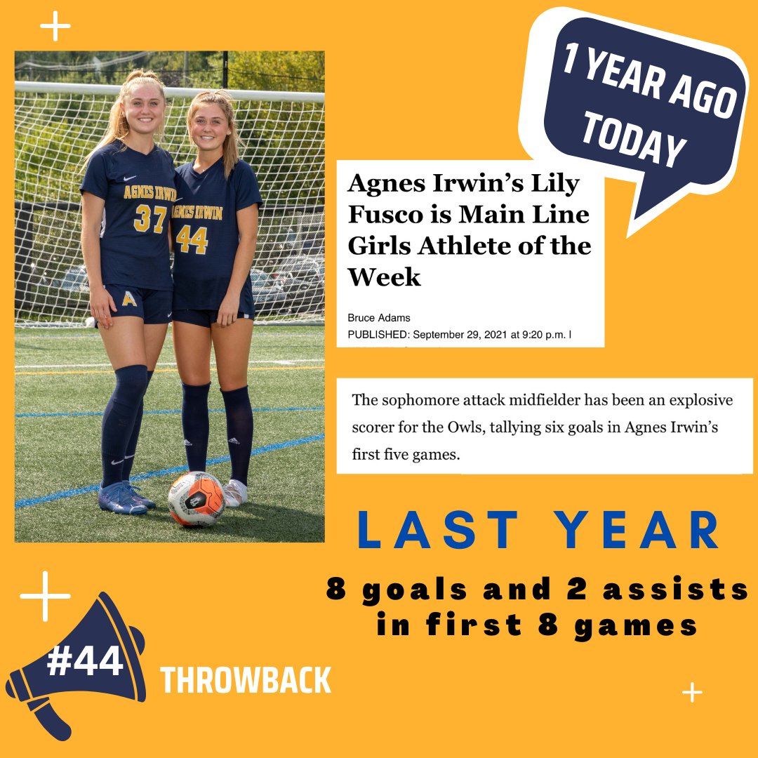 FuscoLily's tweet photo. This time last year @pappreplive! Thanks for this incredible honor #mainlineathleteoftheweek!
#papreplive #delcotimessports #dlnsports #maxpreps
#football4women #interac #aisowls #topdrawersoccer #athletematch #prepsoccer #prepsoccerscout https://t.co/ZZbERciQ2Z