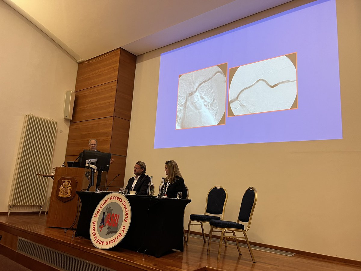 JeremyCraneMD's tweet photo. John Aruny @sailingdownwind presenting at #VASBI AGM -
โโDoes central vein occlusion mandate catheter vein dependenceโโ
@VASBImedia @vascsurgn https://t.co/vuvPPbG6uN