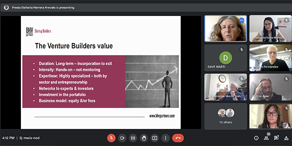 <a href="/PcientificoUMH/">Parque Científico UMH</a> <a href="/MartaPrincep/">Marta Príncep</a> <a href="/tecnalia/">TECNALIA</a> @GVAavi <a href="/UniversidadMH/">UMH</a> <a href="/AlumniUMH/">Alumni UMH</a> <a href="/umhsapiens/">UMH Sapiens</a> @GVAinnova <a href="/sergionamor/">SERGIO ROMÁN GARCÍA</a> <a href="/BIOVAL_es/">BIOVAL</a> "Los #VentureBuilders no somos #aceleradoras ni #incubadoras. Entramos en el inicio de la #startup, ayudamos a crear la estrategia y desarrollo de la tecnología e inversión, y la acompañamos hasta que alcanza la madurez" explica <a href="/MartaPrincep/">Marta Príncep</a> en la sesión del <a href="/PcientificoUMH/">Parque Científico UMH</a>