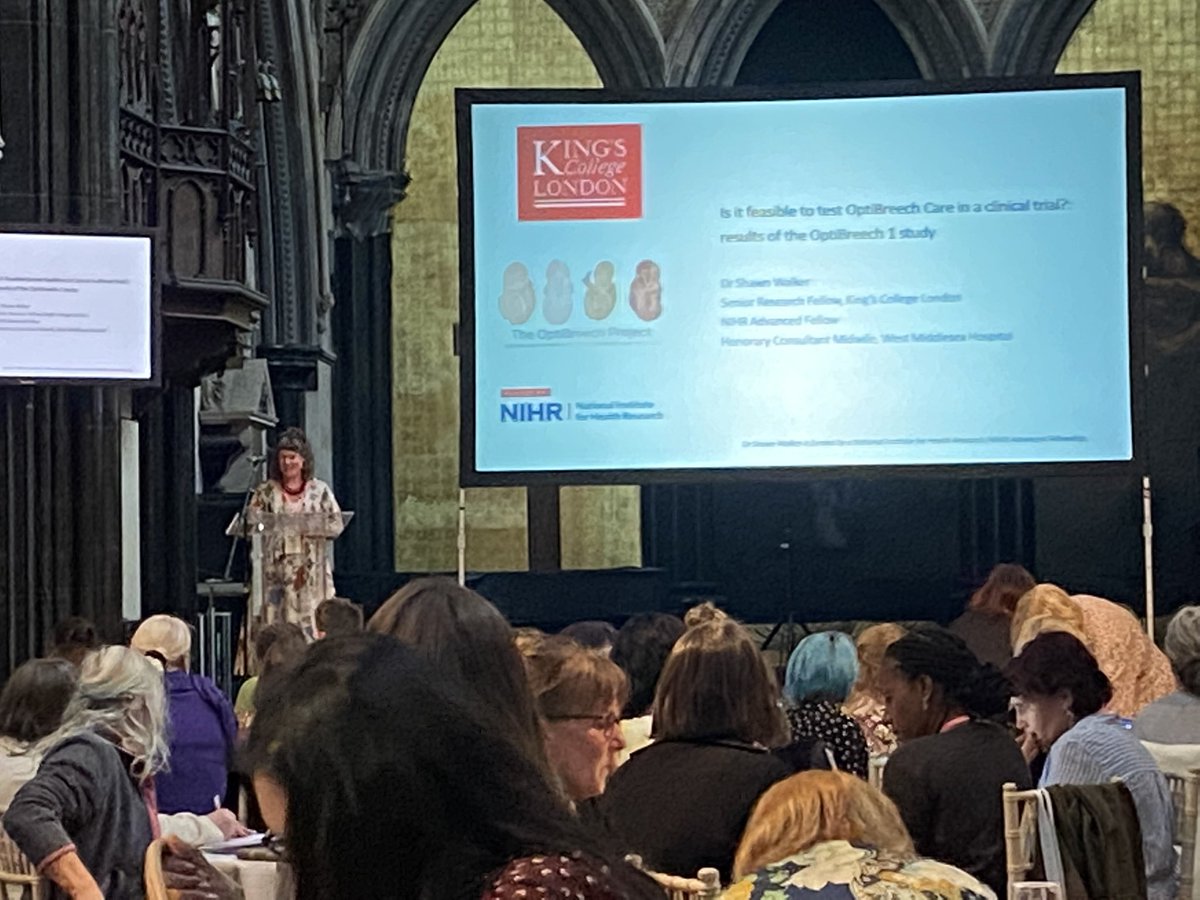 Stringer4Kate's tweet photo. Expert @SisterShawnRM Sharing findings from #OptiBreech Feasibility. Fascinating early findings 🙌 @MaternitySash a participating site 👍🙏 https://t.co/alZZbden4v