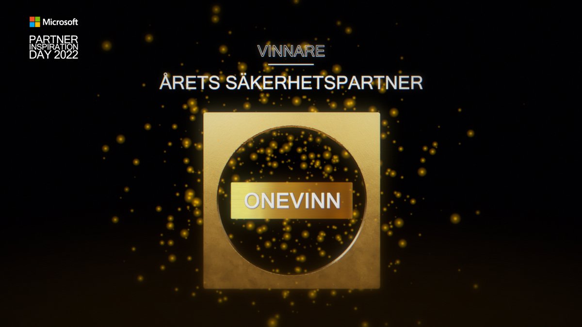 Onevinn - Security Partner of the Year 2022
We are proud to announce that Onevinn has been awarded Security Partner of the year at the Swedish Microsoft Partner Awards 2022!
lnkd.in/deUkKDGN
#weareonevinn #cybersecurity #onevinn