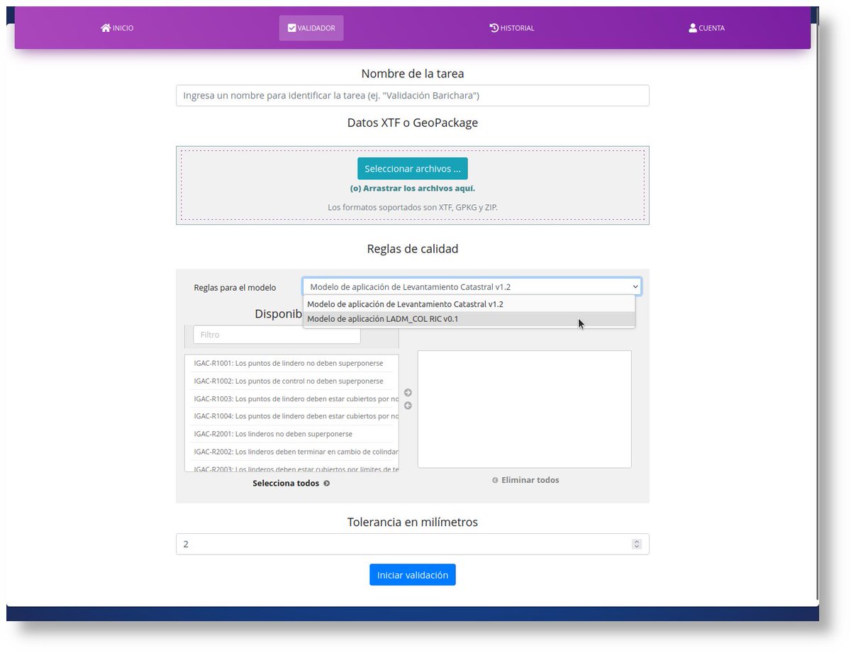 Conoce el "Validador web LADM-COL" ✅
¡Funciona con cualquier modelo #LADM_COL!

Un producto 🌟Geoideal🌟 para validar la calidad de tus datos en la web. Obtén los resultados de la validación en tu correo electrónico 📩.

Más información en ➡️ ladm.geoideal.co 📽️