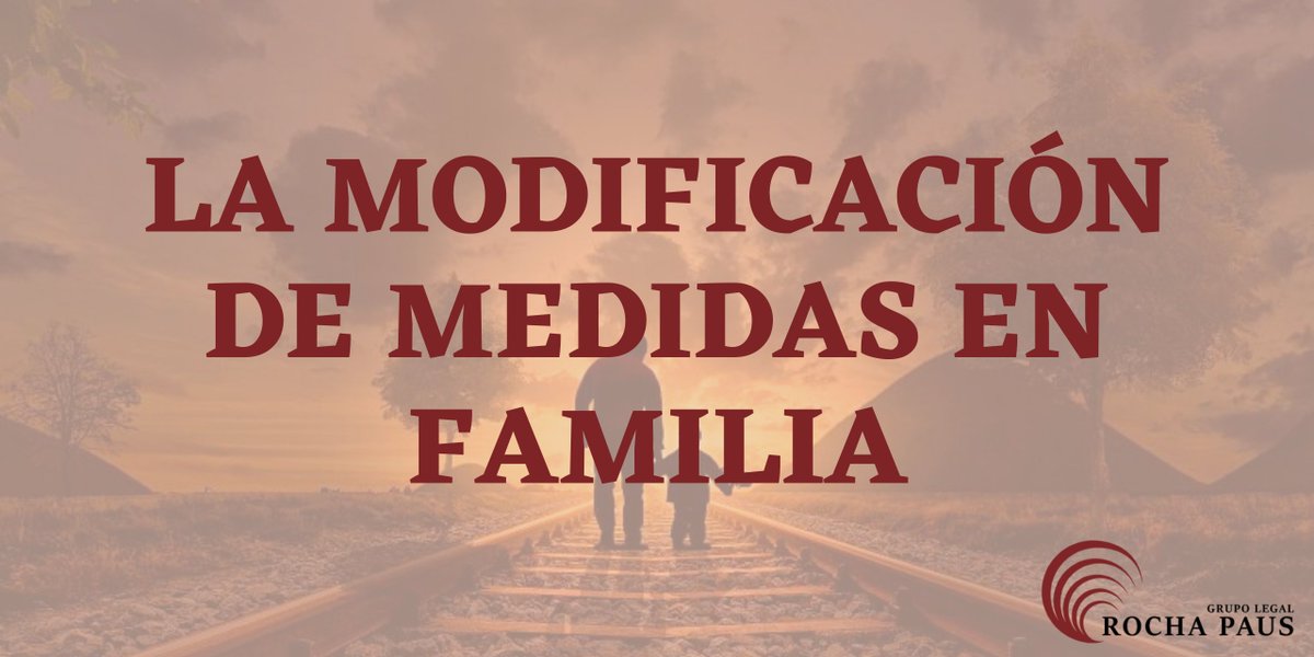 RochaPaus's tweet photo. 🤔 ¿En qué consiste el procedimiento de modificación de medidas en familia?
🤔 ¿Qué requisitos tienen que concurrir para solicitar la modificación de medidas?

✍️ Nos lo cuenta @mlmireia, asociada y abogada especialista en #DerechodeFamilia, en este post 🔗https://t.co/GIdHZm2uzt https://t.co/yhg0MjLTaD