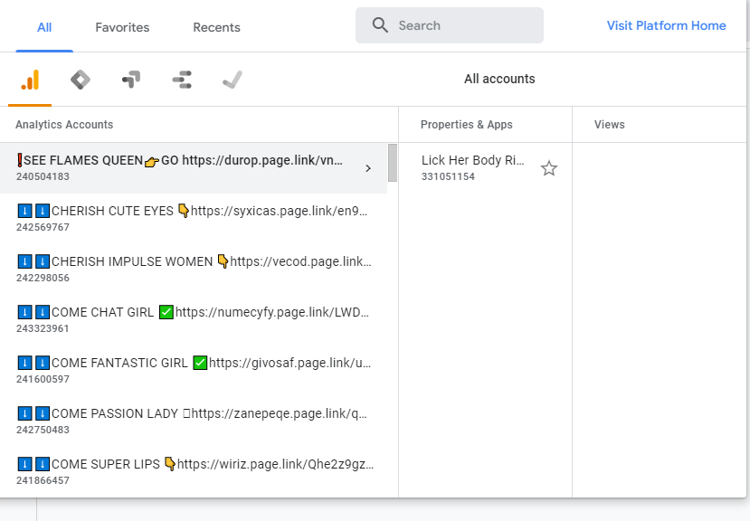 fr4gus's tweet photo. @googleanalytics now hackers/spammers are using your platform to spam through Analytics console! 
I've got invited to this many "accounts" just to them trying to get a click :( https://t.co/jvH16VpxbC
