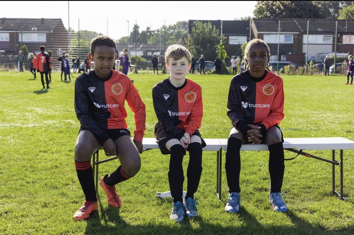 OTJFC95's tweet photo. Thank you @TalkTrustCare for supporting @OTJFC95 ⚽️

A massive thank you from all of us for supplying our Old Trafford Junior teams with over 100 shirts. The joy it has brought to our players is amazing 💫

https://t.co/5SJJKaeVOQ https://t.co/kU8xECpsaV